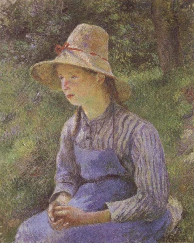 Camille Pissarro Young Peasant Girl Wearing a Hat china oil painting image